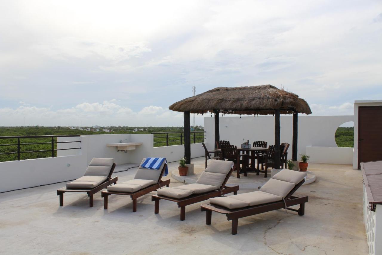 Penthouse With Roof Terrace - Costa Maya Apartment มาอาอวล ภายนอก รูปภาพ